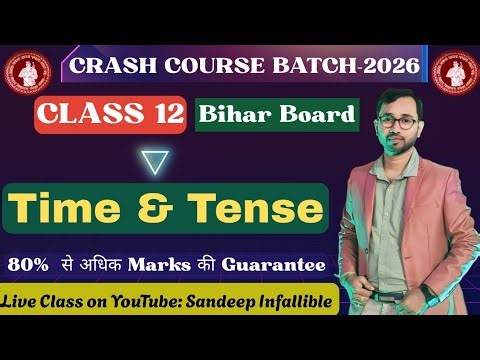 Time and Tense Part-1 #Grammar Class_12 #Crash_Course_2026