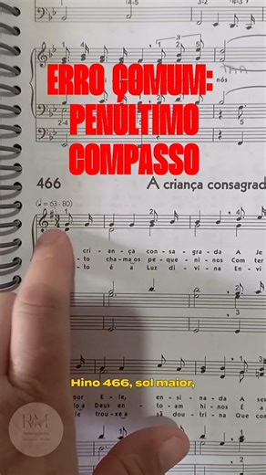 Hino 466 – erro comum no final 🎹Duas colcheias≠colcheia pontuada + semicolcheia#organista #ccb