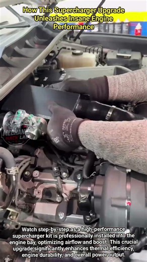 How This Supercharger Upgrade Unleashes Insane Engine Performance #shorts #mechanic #automotive