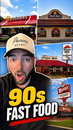 What Fast Food Looked Like In The 90s #nostalgia