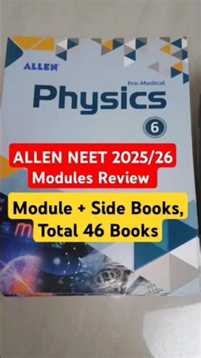 Allen NEET Study Material 2026 📘 New Pattern Modules Review