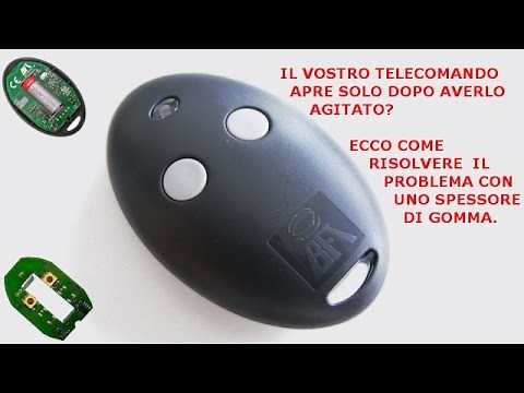 Telecomando apri-cancello MITTO - Stabilizzazione della batteria