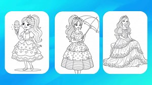 Coloriage princesse - Etsy France