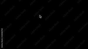 Set of animated Arrow Cursor Mouse Clicks with alpha channel.