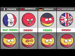ALL COUNTRIES THAT LOVE OR HATE SPAIN