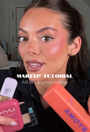 drugstore makeup tutorial - full product list on my Instagram. Lots of @Maybelline NY and @NYX Professional Makeup 💖 #makeup #glowingskin #blush #makeuptutorials #makeupdrugstore
