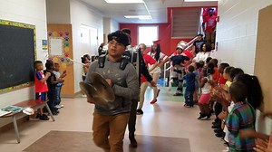 Liberty Elementary School students hosted a senior walk-thru for the Independence High School Class of 2017. The soon-to-be graduates dressed in caps and gowns and spirit shirts, hope to set an example and encourage the younger students to stay focused toward their own graduations. #SpiritofSuccess #SpiritofCCS | Columbus City Schools