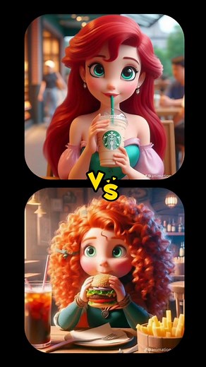 Ariel vs Merida Disney Princess Challenge