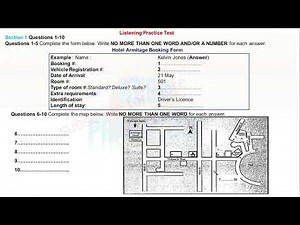 Hotel Armitage Booking Form | Test 77 | IELTS LISTENING PRACTICE TEST
