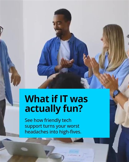 Ever had an IT problem that made you want to throw your computer out the window? Imagine if your tech partner actually made IT fun instead of frustrating. We turn those headaches into high-fives by being the friendly, reliable support your business deserves. What's the IT headache you'd love to high-five goodbye? #leadership #cybersecurity #Cloud #managedIT #ManagedITServices #AI #AISmallBusinesses Schedule a | Trinity Solutions, Inc.