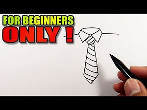 How to draw a tie on a shirt | Simple Drawings