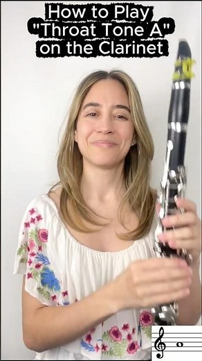 🎶How to Play Throat Tone A on the Clarinet #clarinet #howtoplayclarinet #shorts