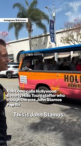 339K views · 688 reactions | Emmy-nominated actor Rob Lowe called out a Hollywood Beverly Hills Tours staffer who mistakenly called him the wrong name and confused him for sitcom legend John Stamos. | New York Post Video | Facebook