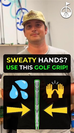 The BEST Golf Grip For Sweaty Hands! 🏌️‍♂️💦 #Shorts #Golf #GolfGrip