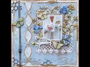 Mixed Media Layout Tutorial Relax By Gabrielle
