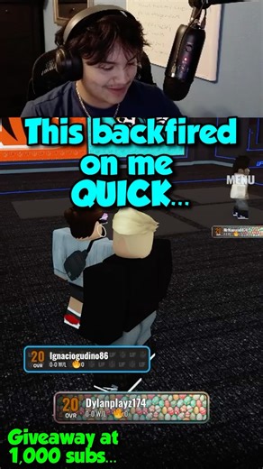 This backfired on me QUICK...#roblox #funny #gaming