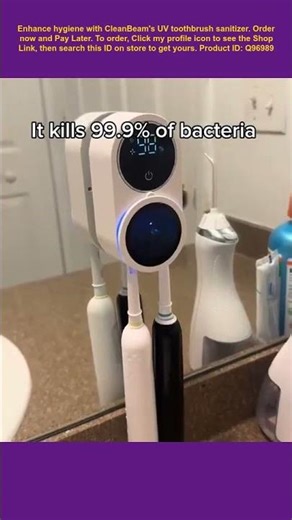 This is a portable automatic toothbrush with sensor for sterilization.