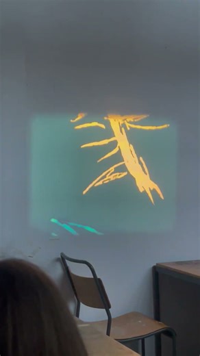 Experimenting with drawing onto film reel strips