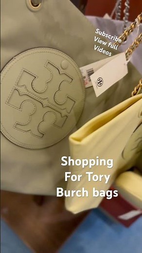TORY BURCH SHOP WITH ME FOR A NEW TORY BURCH BAG ELLA CHAIN TOTE #toryburch #toryburchbag