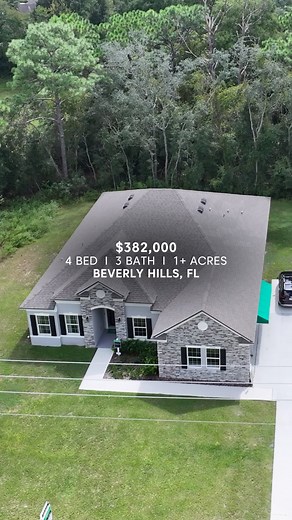 You’ve heard of Beverly Hills Calfornia, but this is Beverly Hills Florida 😍🏡 This gorgeous home is the Venice Model by Maronda Homes & it features 4 beds, 3 baths & comes with at least an acre of land! The base price of this home is $382,000 and after lot premiums & design upgrades you can expect to pay between $475,000-$525,000 💰 Comment INFO if you are interested. 🛌 I 4 bedrooms 🛁 I 3 bathrooms 🌳 I 1 acres Contact us at: 🛎️ TheMontaiutiGroup.com™ 📩 themontaiutigroup@gmail.com 📞 1 (40