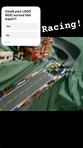 Custom LEGO cars take on custom track!