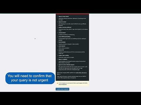 Contact your GP surgery about a health problem in the NHS account