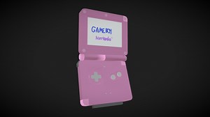 GameBoy Advanced SP - 3D model by eschaale