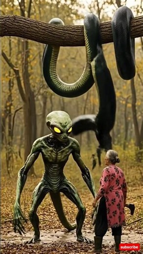Alien Emerges From Giant Snake Belly 😱🪓 | Unbelievable Forest Encounter #alien #snake #caketraining