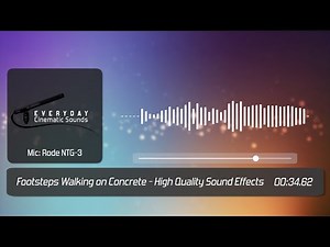 Footsteps Walking on Concrete Floor | HQ Sound Effects