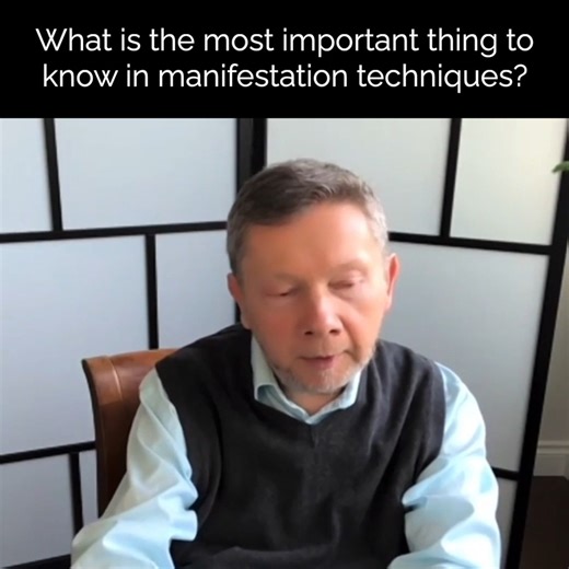 We all manifest things. The question is: are we doing it consciously? 🤔 We recently launched a free, five-part series of video teachings with Eckhart Tolle discussing how to manifest consciously in today's world. Check it out here ➡️ https://bit.ly/Consciously-Manifest-FB | Eckhart Tolle