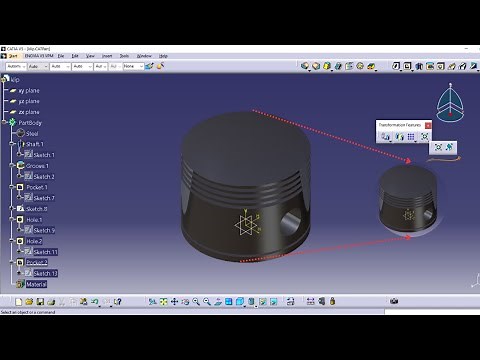 How to scale parts in CATIA