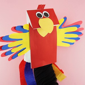 24K views · 486 reactions | PAPER BAG PARROT PUPPETS https://iheartcraftythings.com/paper-bag-parrot-puppets.html | I Heart Crafty Things | Facebook