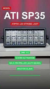 ATI SP35 LED Strobe Light | Live Demo | Powerful RGB Stage Effects | ATi Pro Technologies