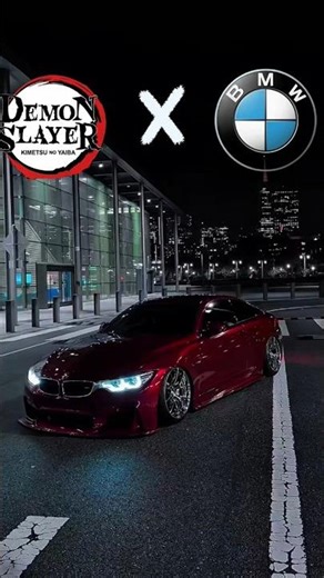 Demon slayer x BMW If Tanjiro Drove a BMW... 🌊🚗 #shorts