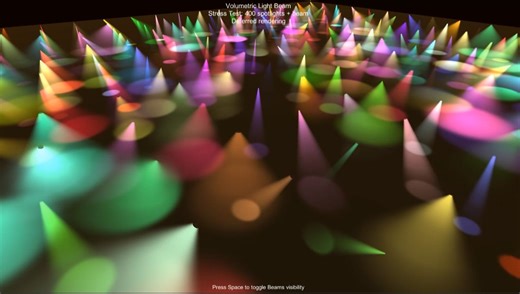 Unity 灯光控制（配备400个动态体积聚光灯）