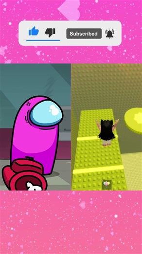 Among us + Roblox Obby #roblox #shorts