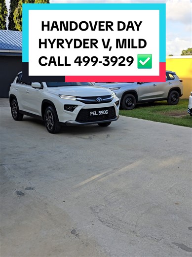 We Have 2 More Units Like This Available On The Port Ready To Be Cleared Next Week In The Colors Red & Also White. Make A 5K Security Deposit To Secure These Vehicles As It's In High Demand (First Come First Serve). Call 499-3929 For More Details. #TOYOTA #HYRYDER #V #HYBRID #TRINIDAD