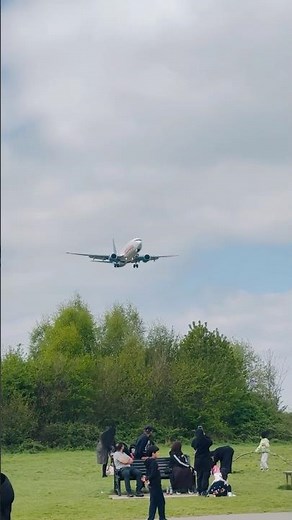 Jet2 Holidays Plane Landing | Huge Crowd Watches Stunning Arrival! #aviation #youtubeshorts