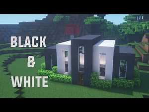 How to build a Black & White House Minecraft