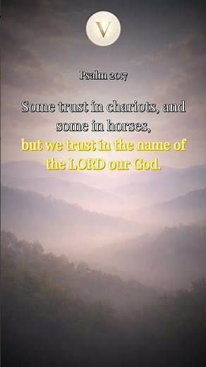 Psalm 20:7 | Some trust in chariots
