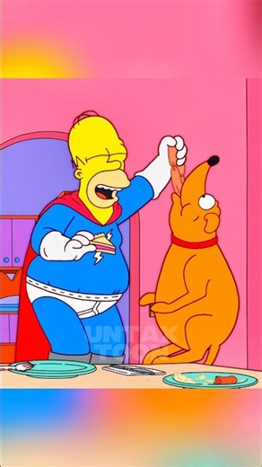 SANTA'S LITTLE HELPER IS OVERWEIGHT!? #simpsons