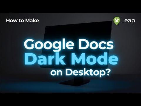 How to Make Google Docs Dark on Desktop?