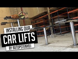 INSTALLING OUR NEW AUTOPSTENHOJ CAR LIFTS!