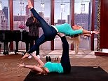 Coco Austin and her sister show off their crazy yoga pose