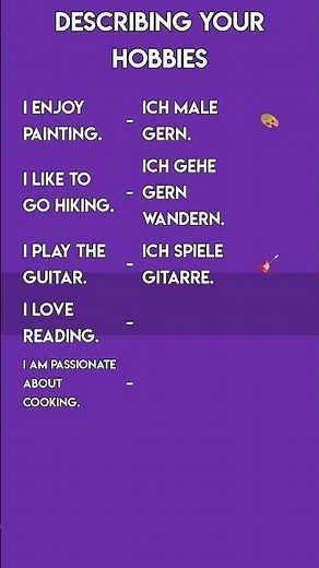 Talking About Your Hobbies in German | Conversation Practice