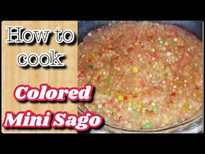 HOW TO COOK COLORED MINI SAGO! | QUICK & EASY
