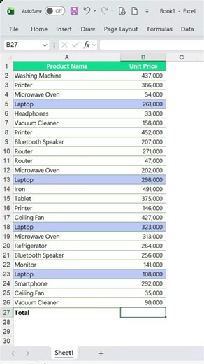 SUM Cells by color #excel #exceltips #exceltutorial #exceltricks #myanmarexcelguide