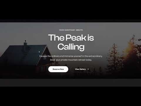 Serenity Peak Villa – Luxury Booking Website (React + TypeScript Project)