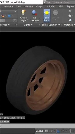 Autocad rendering #autocad #autocad3d #ytshorts