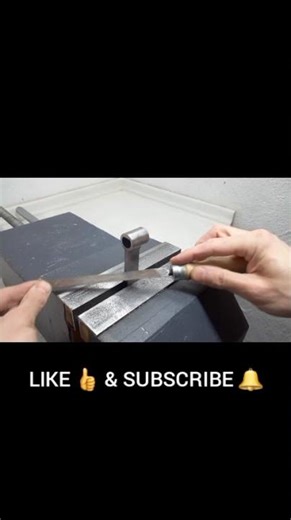 Chamfering a Metal Part with a File | Clean Edge Finish